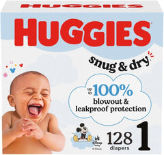 Huggies Snug & Dry Size 1 - 128 count