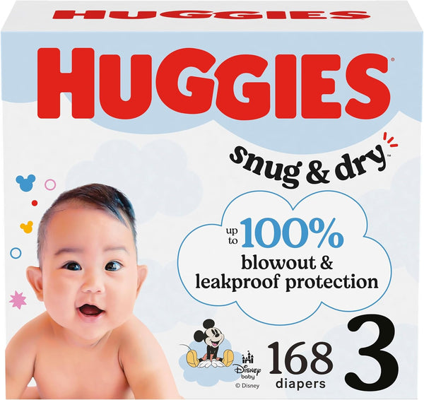 Huggies Snug & Dry Size 3 - 168 count